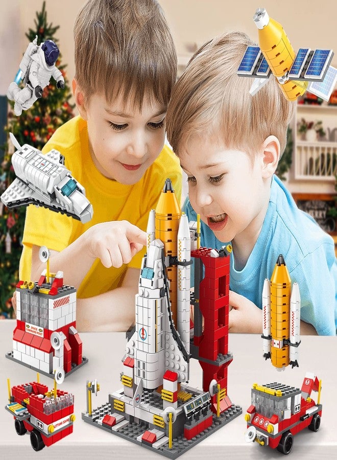 ZIYOSTAR Space Exploration Shuttle Toys for 6 7 8 9 10 11 12 Year Old Kids, 1022PCS 7-in-1 STEM Aerospace Rocket Building Kit for 6-12 Year Old Boys Girls, Best Gifts for Birthday - Image 2